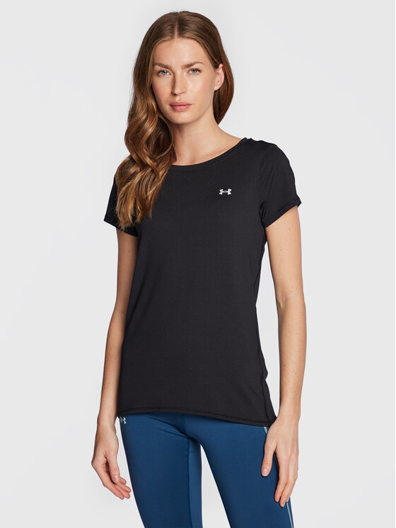 Under Armour Športna Majica HeatGear® 1328964 Črna Regular Fit