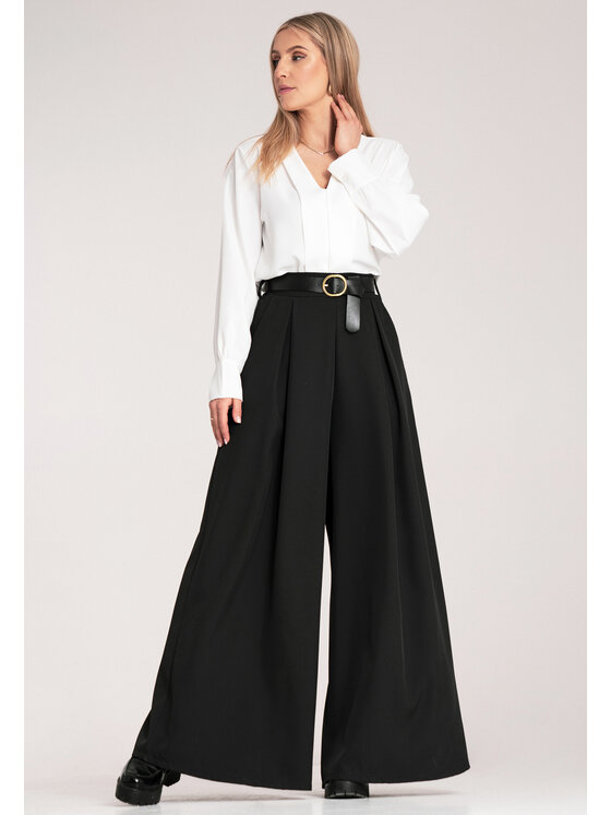 FIGL Damskie Spodnie materiałowe, rozmiar S/M, Czarne, M1134