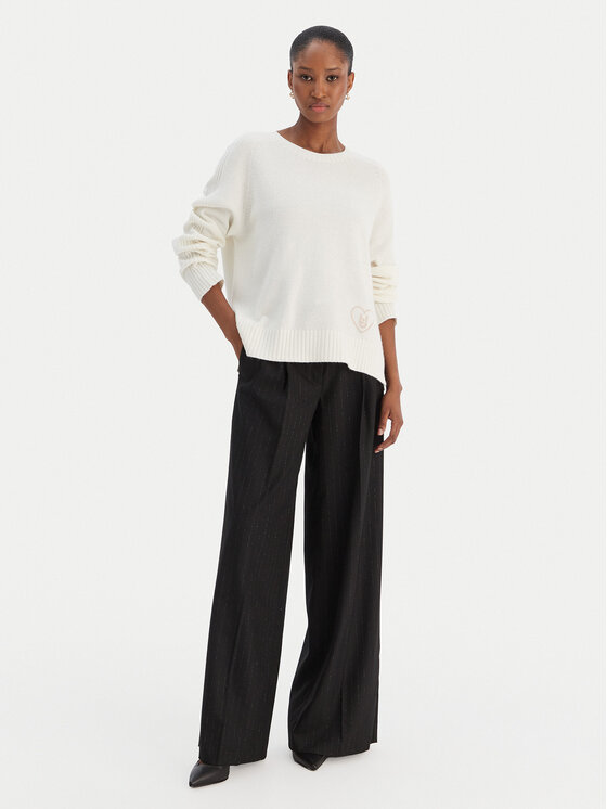 Liu Jo Liu Jo Sweater MF5444 MS76L Ekru Regular Fit