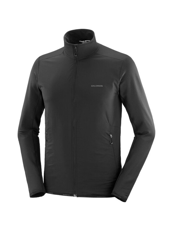 Salomon Salomon Bluza techniczna ESSENTIAL LIGHTWARM HYBRID Czarny Active Fit
