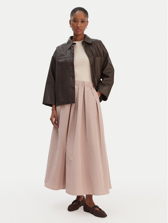 Weekend Max Mara Weekend Max Mara Trapezförmiger Rock Curvato 2615101051 Rosa Regular Fit