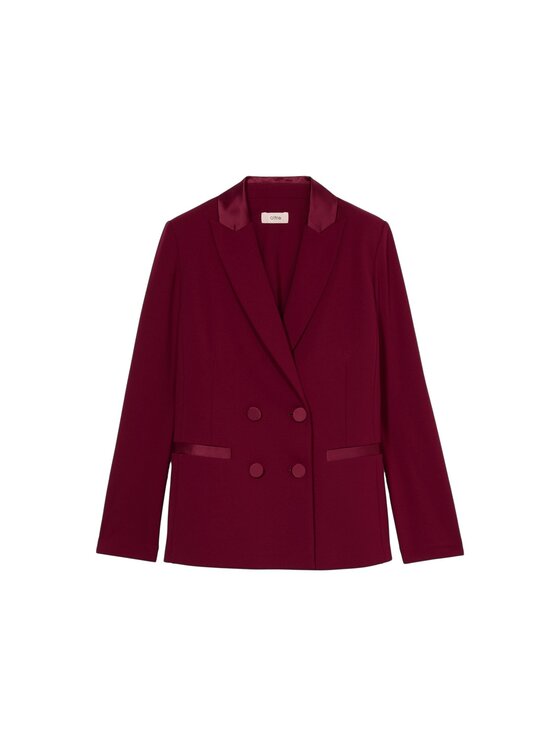 Oltre Oltre Giacca outdoor Q782R004561N036 Bordeaux Slim Fit