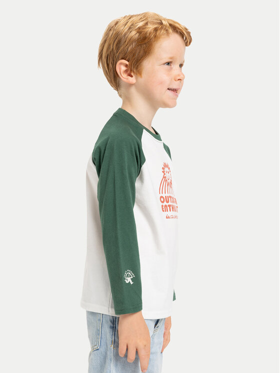Quiksilver Quiksilver Palaidinė Ev Spot On Raglan EQKZT03574 Balta Regular Fit