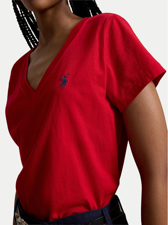 Polo Ralph Lauren Polo Ralph Lauren Marškinėliai 211B14611004 Raudona Regular Fit
