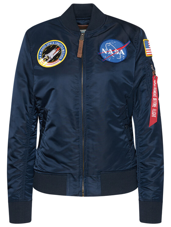 Alpha Industries Alpha Industries Μπόμπερ μπουφάν Nasa 168007 Σκούρο μπλε Regular Fit