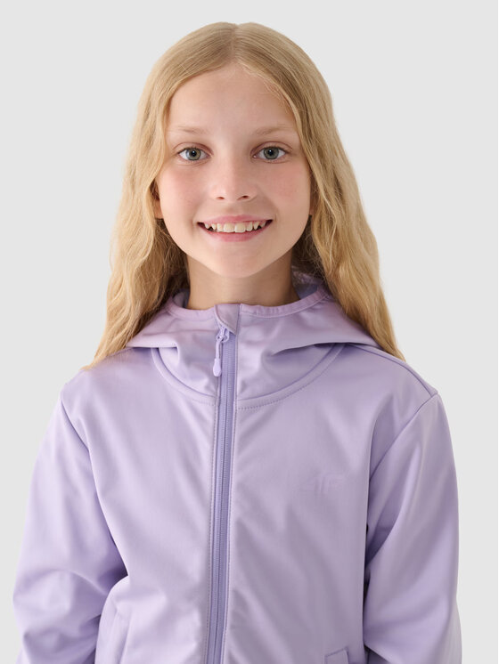 4F 4F Giacca softshell 4FJWAW24TSOFF261-51S Viola Regular Fit