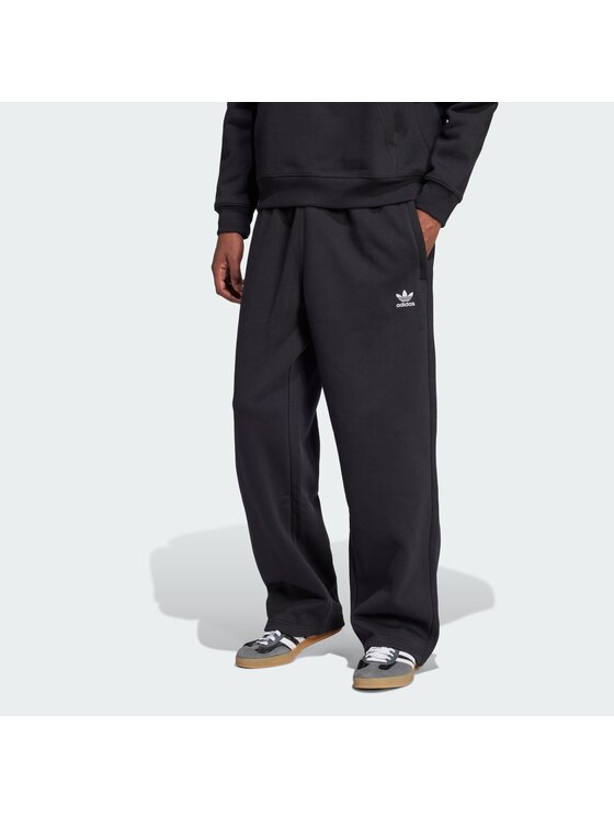 adidas adidas Spodnie materiałowe 150893 Czarny Loose Fit