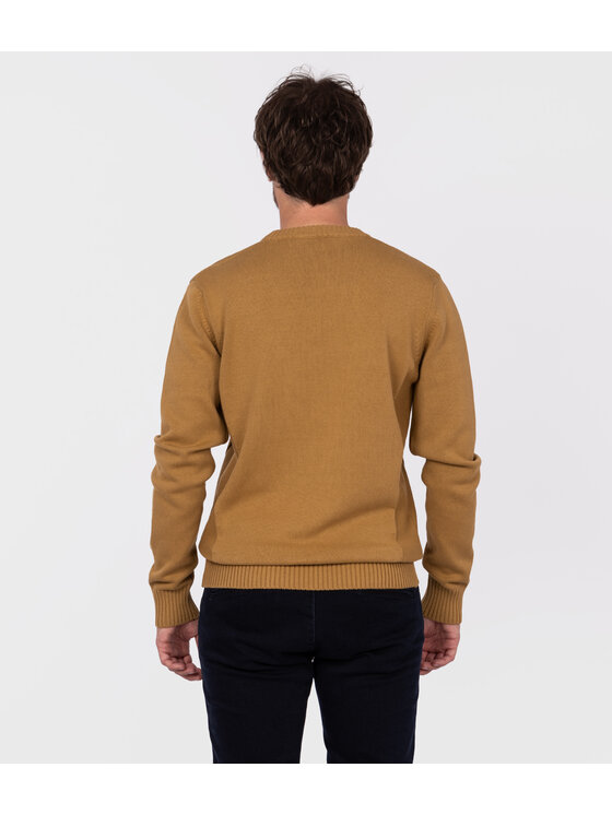 Lee Cooper Lee Cooper Sweter BILL Brązowy Regular Fit