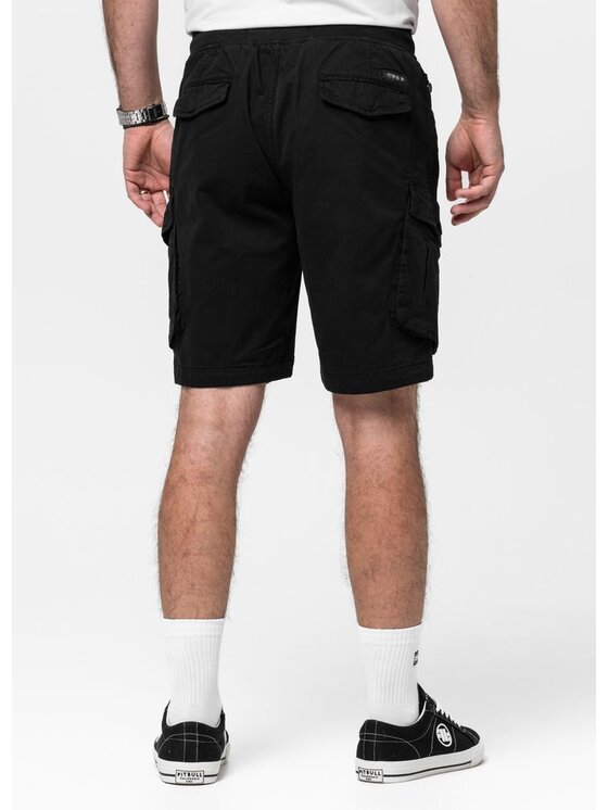 PITBULL PITBULL Szorty materiałowe PROCTOR Czarny Regular Fit