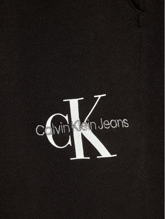 Calvin Klein Jeans Calvin Klein Jeans Melegítő alsó IU0IU00285 Fekete Relaxed Fit