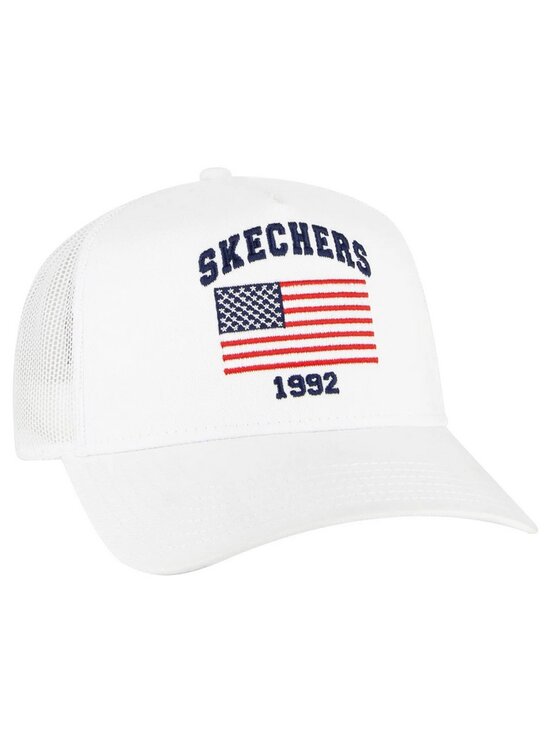 Skechers Skechers Czapka z daszkiem ZKCH2231-WHT Biały