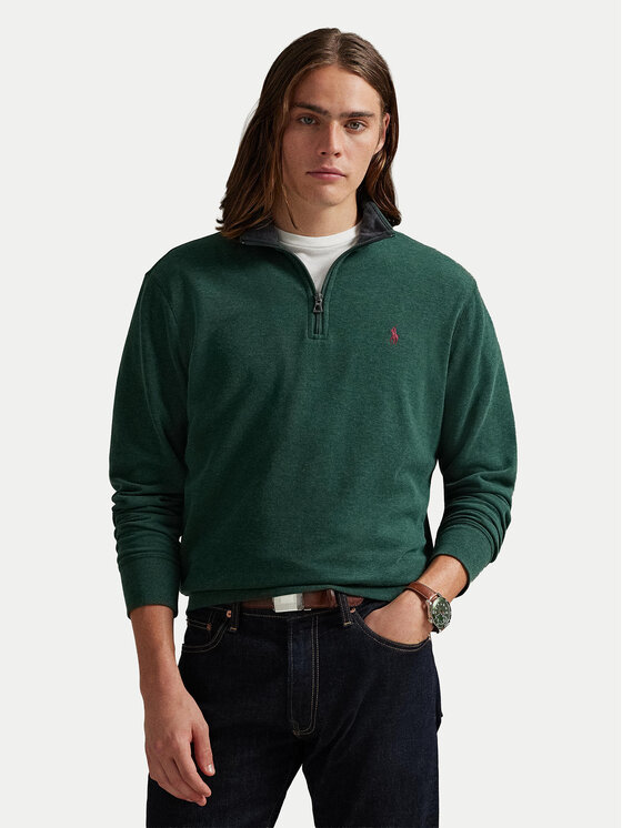 Polo Ralph Lauren Polo Ralph Lauren Суитшърт 710812963074 Тъмнозелен Regular Fit