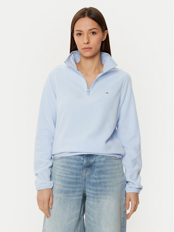 Tommy Jeans Fleecová mikina DW0DW19751 Modrá Regular Fit