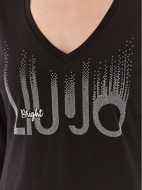 Liu Jo Liu Jo Μπλουζάκι MF3269 J5923 Μαύρο Regular Fit