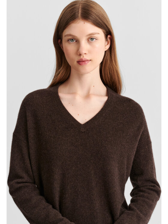 TATUUM TATUUM Sweter RETRA Brązowy Classic Fit