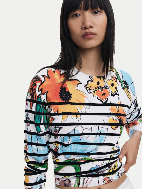 Desigual Desigual Sveter 25SWJF21 Farebná Regular Fit