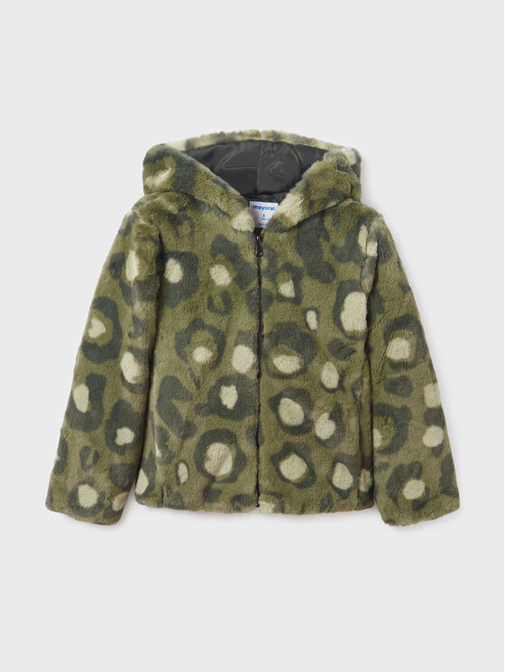 Mayoral Mayoral Futro 7.409 Zielony Regular Fit