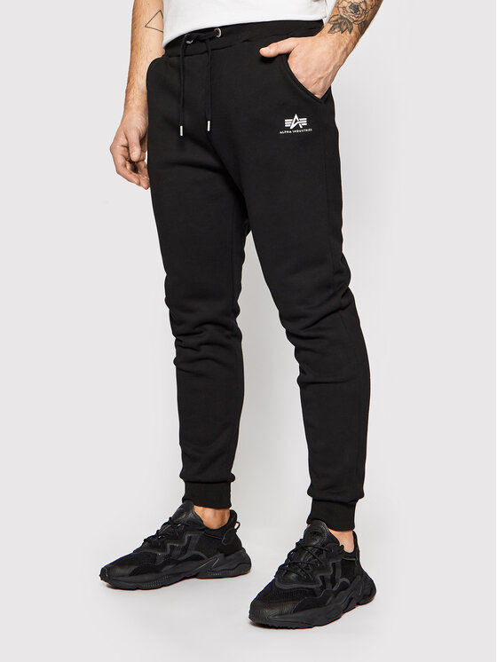 Alpha Industries Spodnji Del Trenirke Basic Jogger 116370 Črna Slim Fit