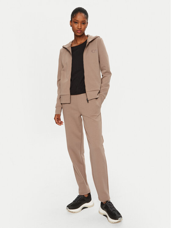 Calvin Klein Calvin Klein Mikina Satin K20K207955 Béžová Regular Fit
