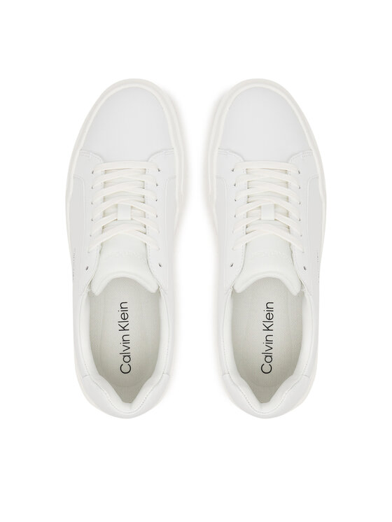 Calvin Klein Calvin Klein Sneakersy Chunky Cupsole Laceup Lth Wn YW0YW01947 Biały