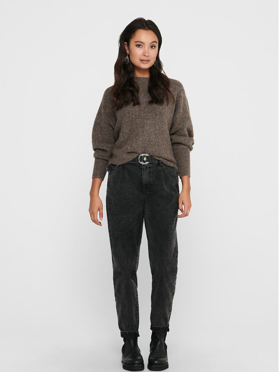 ONLY ONLY Sweter 15168705 Brązowy Regular Fit