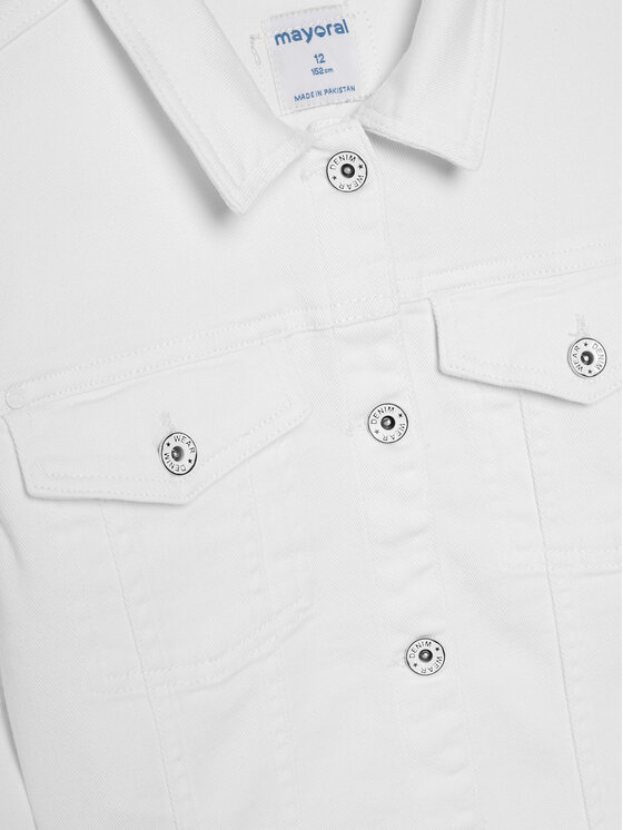 Mayoral Mayoral Giacca di jeans 6406 Écru Regular Fit