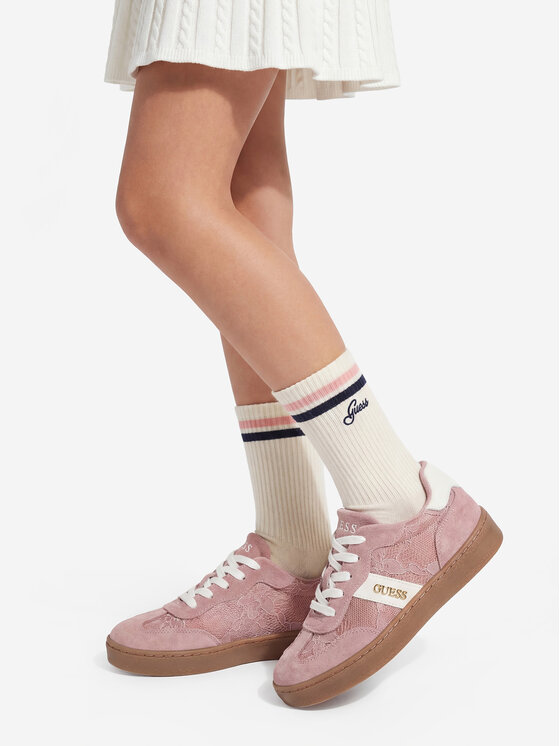 Guess Guess Sneakersy CEO-AVO-LACE Różowy