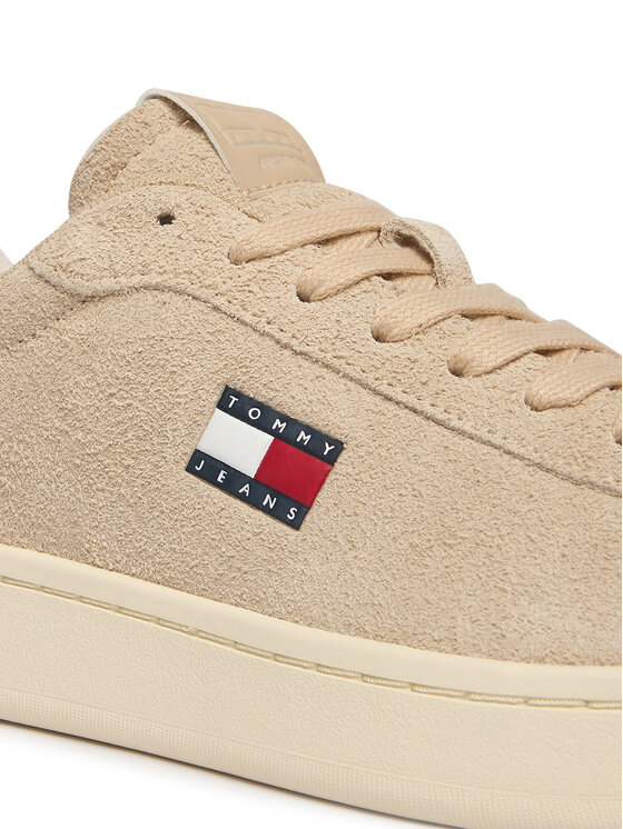 Tommy Jeans Tommy Jeans Sneakersy Logo Suede Archive EN02985 Beżowy