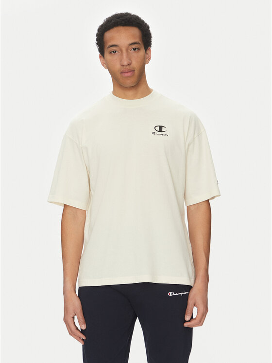 Champion Champion Tricou 221257 Écru Regular Fit