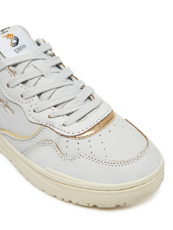 Pepe Jeans Pepe Jeans Sneakersy Chester Distress W PLS00033 Bílá
