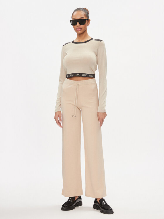 Liu Jo Sport Liu Jo Sport Halenka TA4008 MS014 Béžová Regular Fit