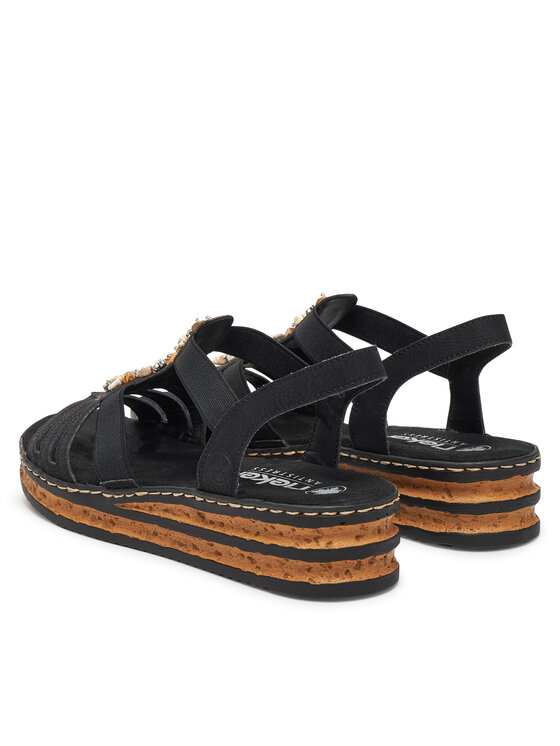 Rieker Rieker Sandalen 62949-00 Schwarz