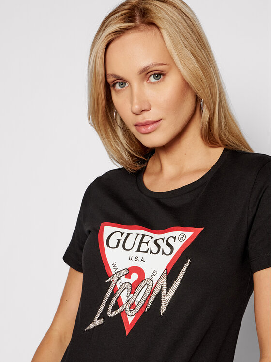 Guess Guess T-shirt Icon W1YI0Y I3Z00 Nero Regular Fit