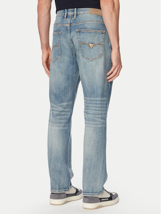 Guess Guess Jeansy M6GAR7 D0866 Niebieski Regular Fit