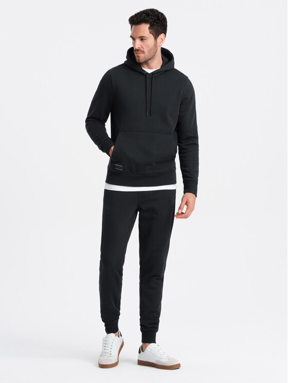 Ombre Ombre Joggers kalhoty OM-PABS-0174 Černá Regular Fit
