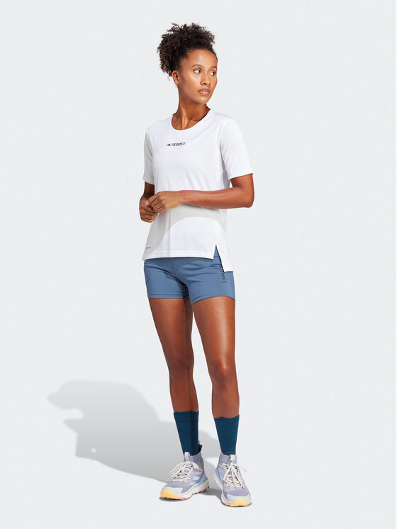 adidas adidas Koszulka techniczna Terrex Multi T-Shirt HM4040 Biały Regular Fit