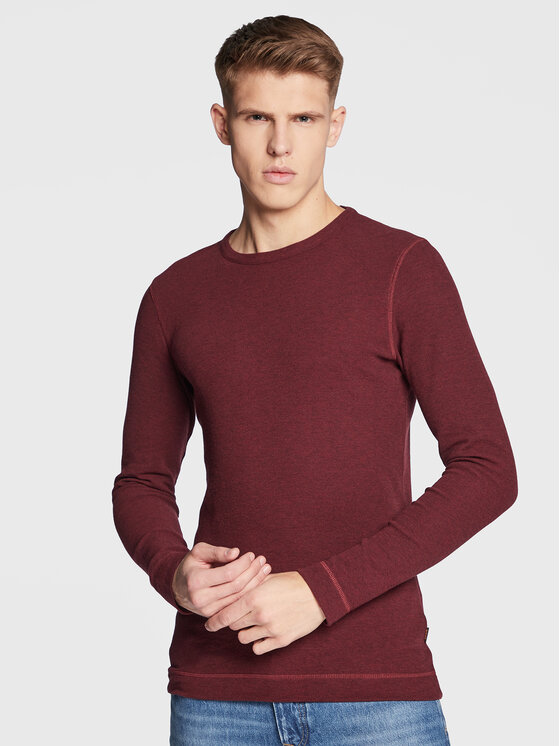 Longsleeve Tempest 50472309 Bordeaux Slim Fit