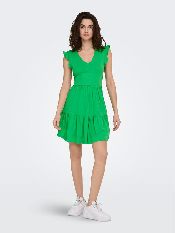 ONLY ONLY Sukienka letnia May 15226992 Zielony Regular Fit