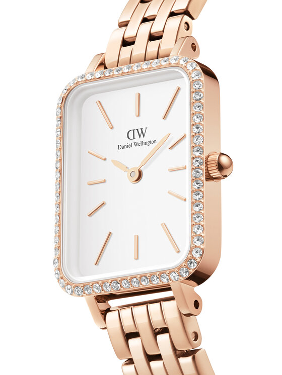 Daniel Wellington Daniel Wellington Ročna ura Quadro DW00100672 Rožnato zlato
