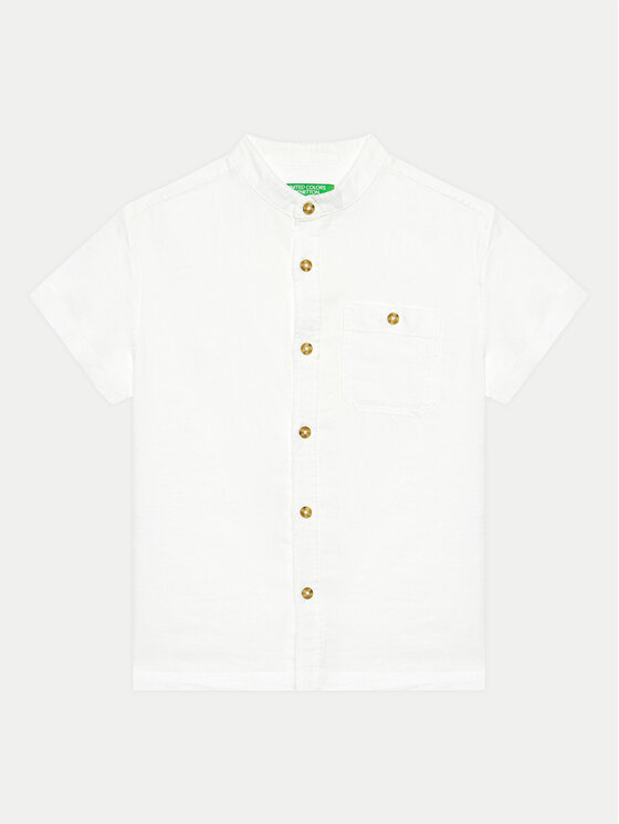 United Colors Of Benetton United Colors Of Benetton Πουκάμισο 5OK4CQ02K Λευκό Regular Fit