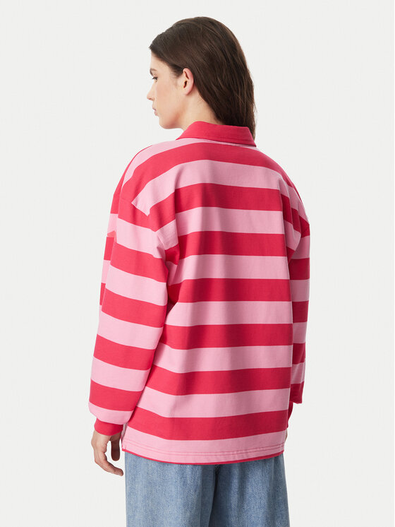 adidas adidas Majica dugih rukava Essentials Contemporary French Terry Longsleeve Polo KR3548 Ružičasta Regular Fit