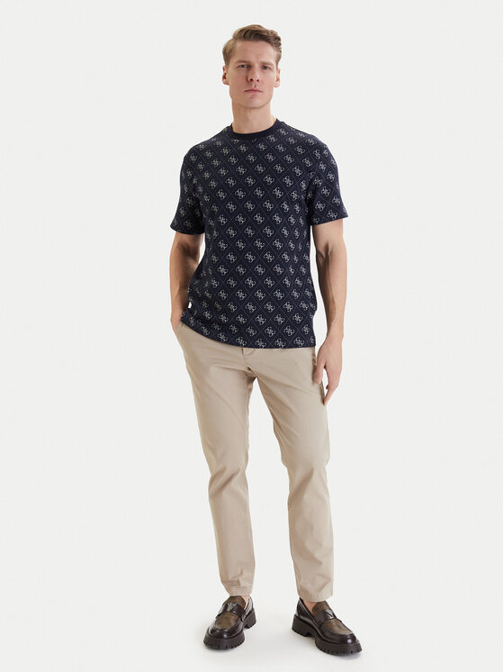 Guess Guess Тишърт M6GP34 K3200 Тъмносин Relaxed Fit