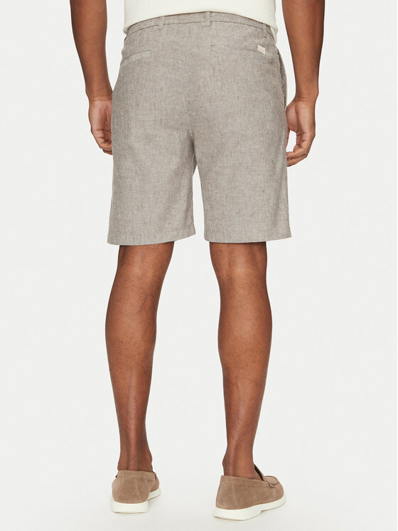 BOSS BOSS Bavlnené šortky 50536863 Béžová Tapered Fit