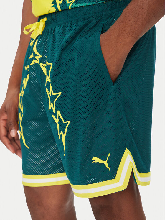Puma Puma Sportiniai šortai 631703 Žalia Regular Fit