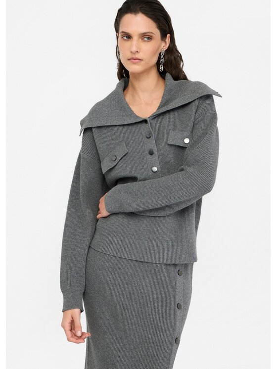 Liu Jo Liu Jo Maglione MF5373MS99E02050 Grigio Regular Fit