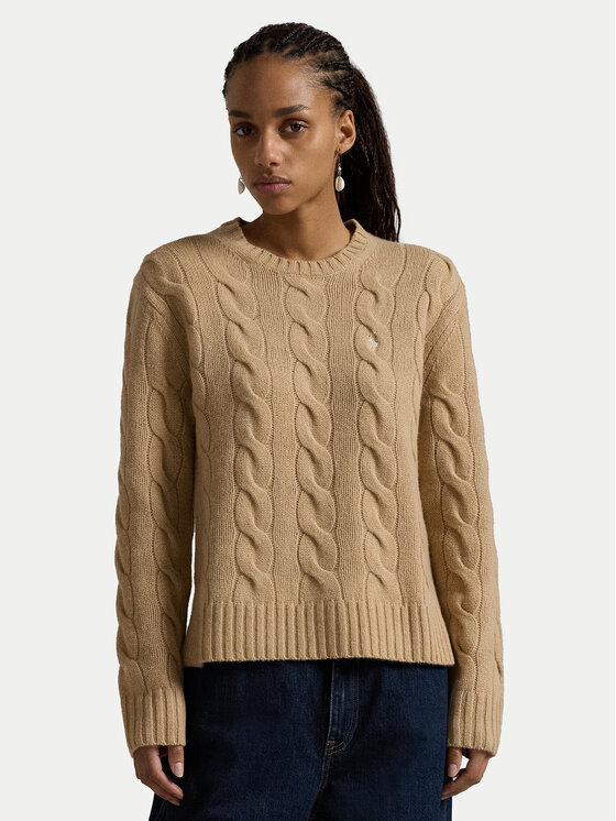 Polo Ralph Lauren Sveter 211926543003 Béžová Regular Fit