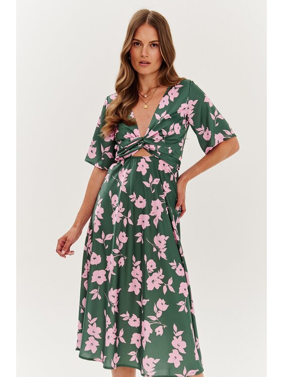 NAOKO NAOKO Každodenní šaty Verde Ragazza Zelená Regular Fit