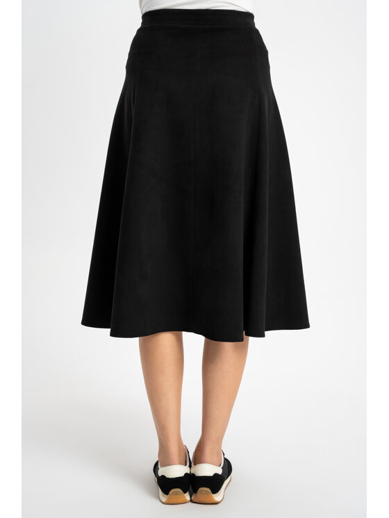 CLICK CLICK Spódnica midi 70-754 Czarny Classic Fit