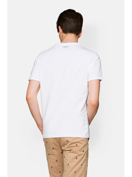 Lancerto Lancerto T-Shirt Daniel TS124121000025 Biały Regular Fit