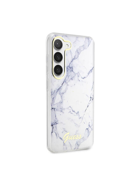 Guess Guess Etui na telefon Marble Collection Biały